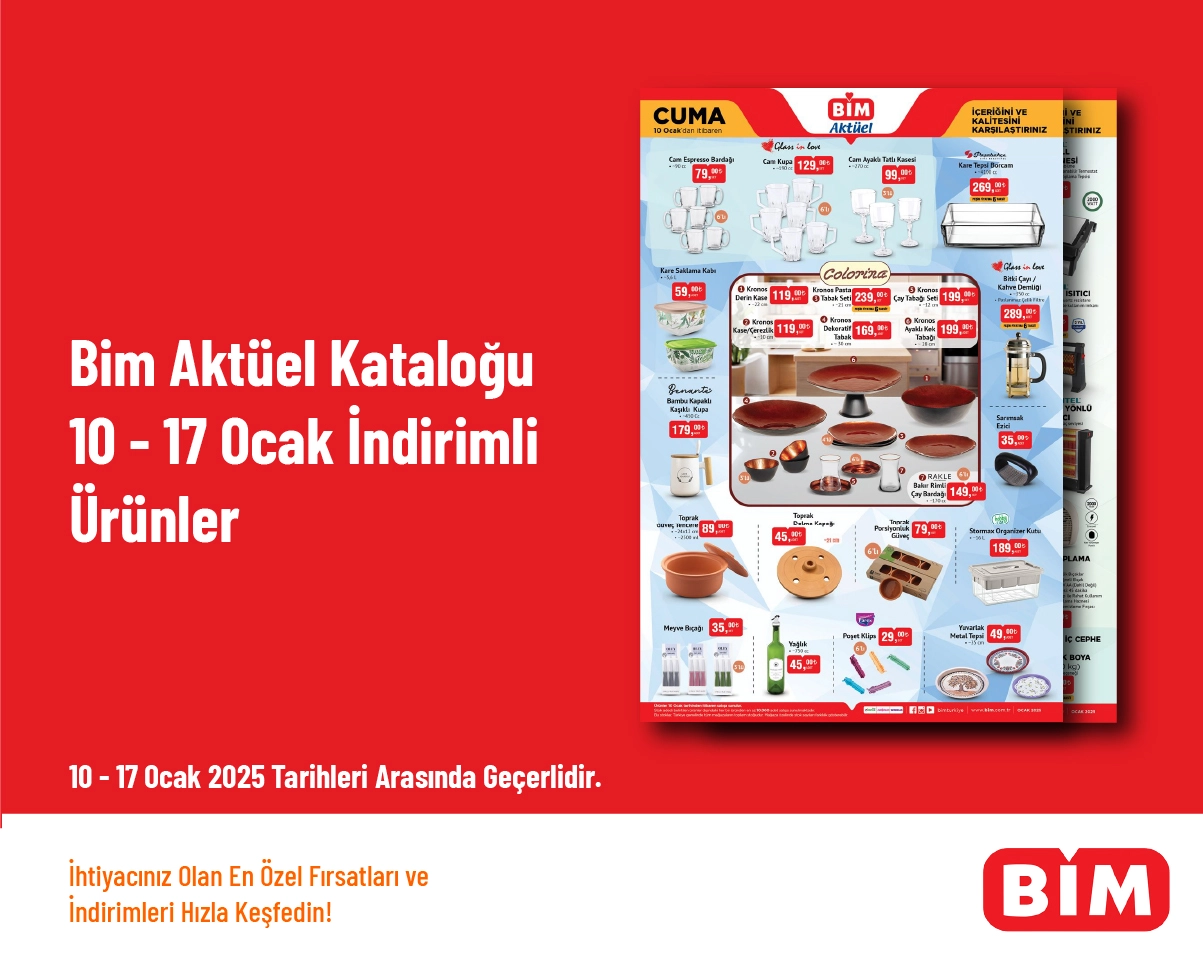 Bim Aktüel Kataloğu - 10 - 17 Ocak İndirimli Ürünler