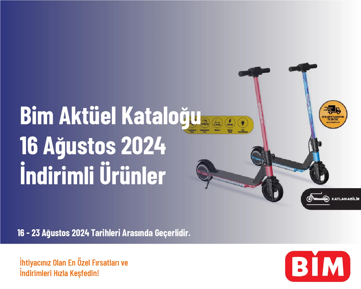 Bim Aktüel Kataloğu - 16 Ağustos 2024 İndirimli Ürünler