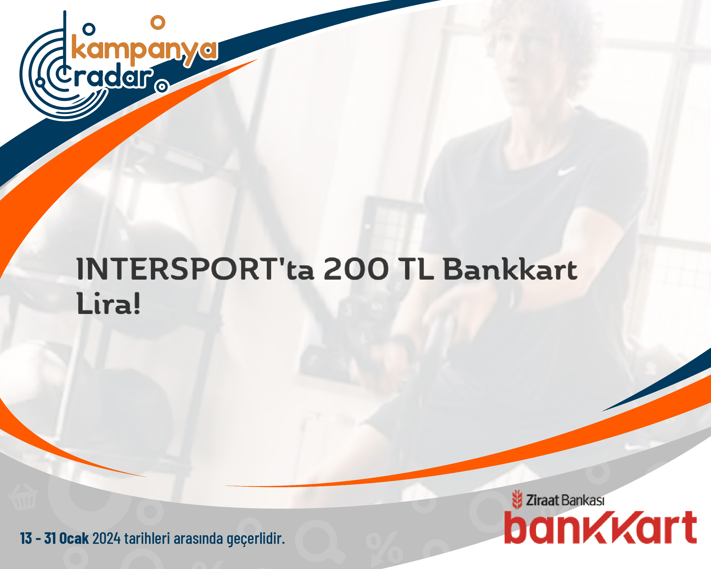 INTERSPORT'ta 200 TL Bankkart Lira!