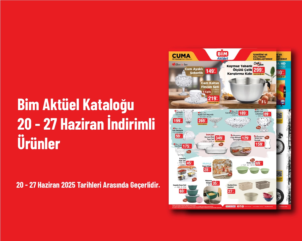 Bim Aktüel Kataloğu - 20 - 27 Haziran İndirimli Ürünler Bim Aktüel Kataloğu - 20 - 27 Haziran İndirimli Ürünler