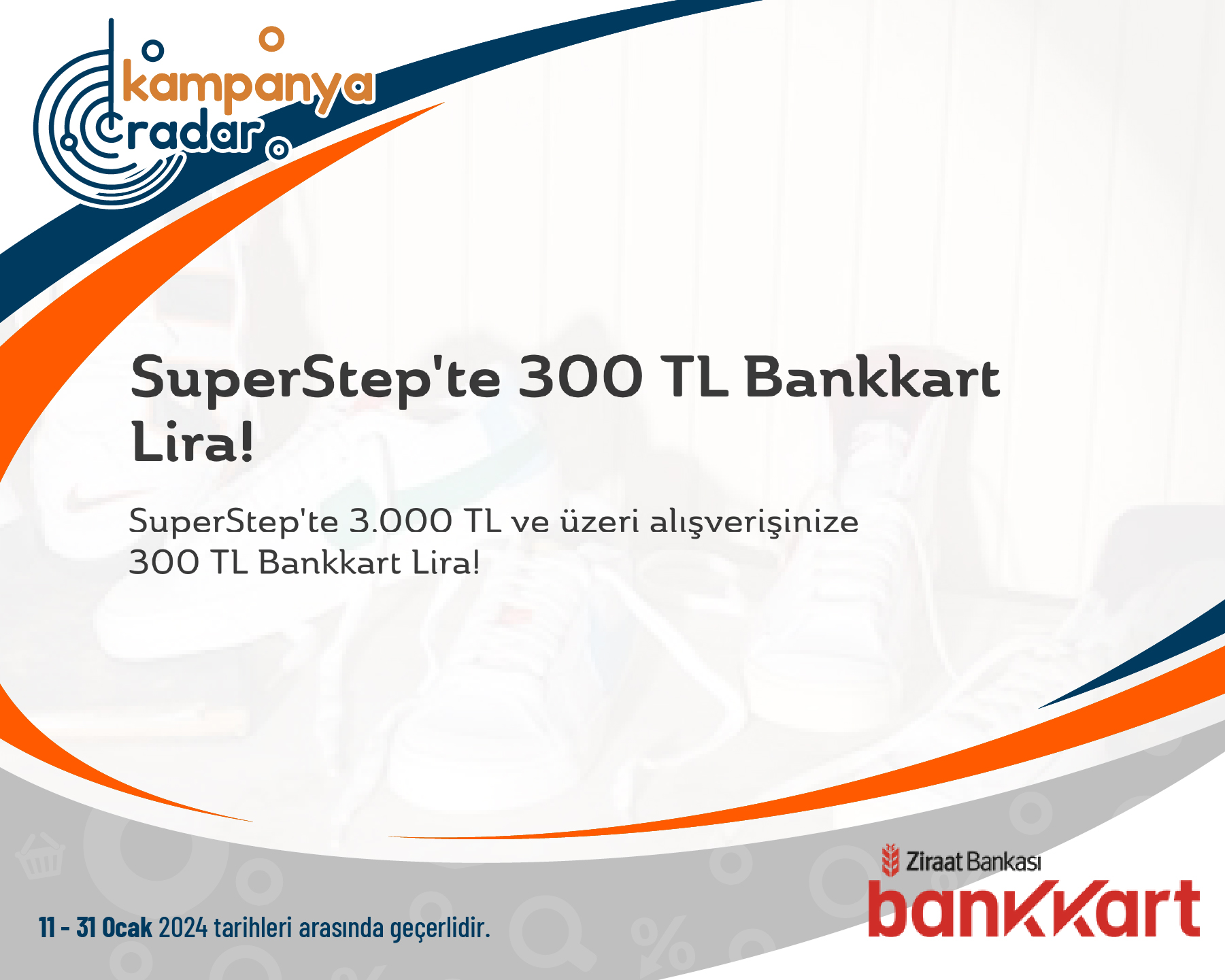 Bankkart SuperStep'te 300 TL Bankkart Lira!