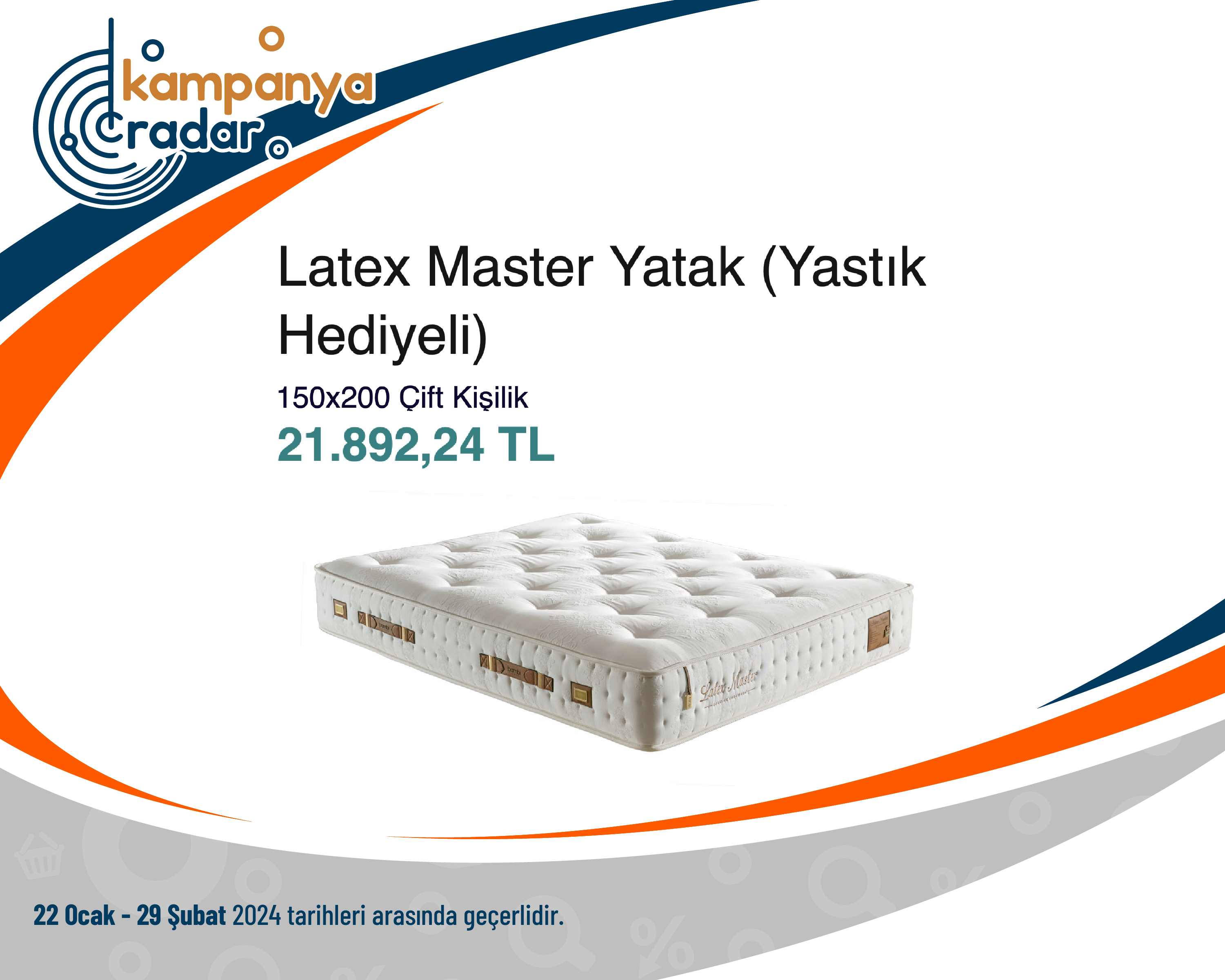 Bambi Latex Master Yatak (Yastık Hediyeli)