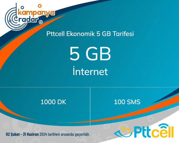 Pttcell Ekonomik 5 GB Tarifesi