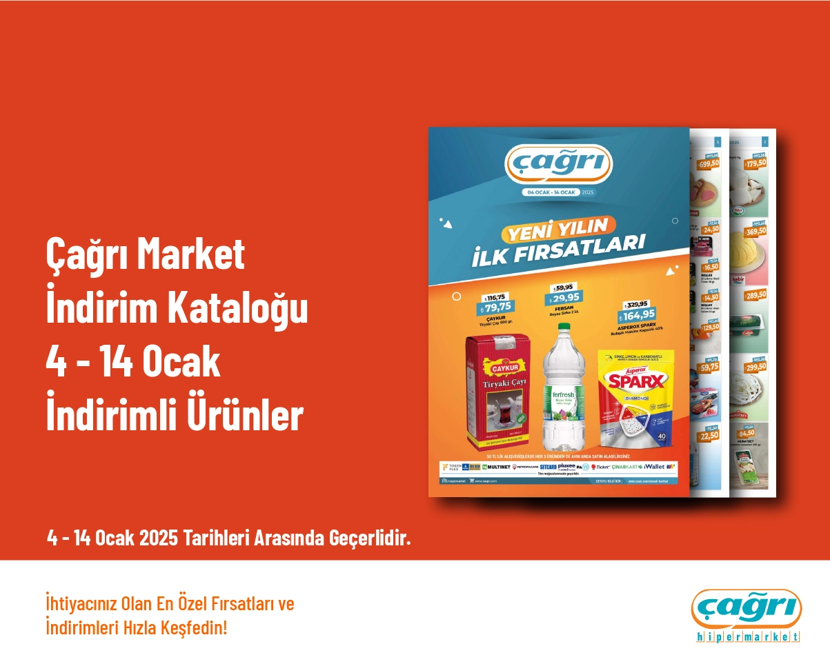 Çağrı Market İndirim Kataloğu - 4 - 14 Ocak İndirimli Ürünler