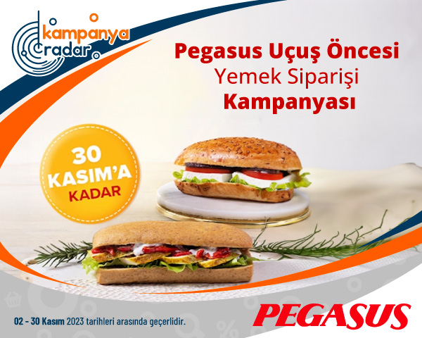Pegasus Uçuş Öncesi Yemek Siparişi Kampanyası
