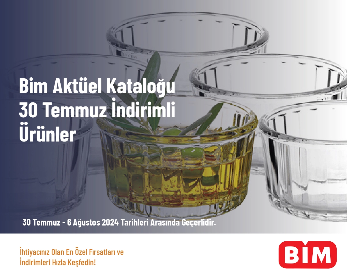 Bim Aktüel Kataloğu - 30 Temmuz İndirimli Ürünler