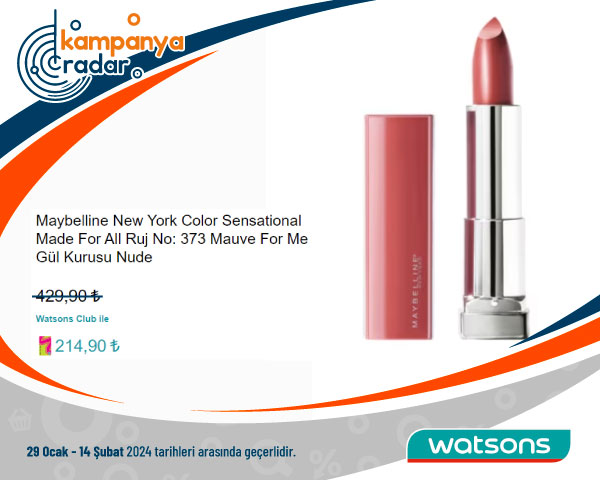 Watsons Maybelline New York Color Sensational Made For All Ruj
