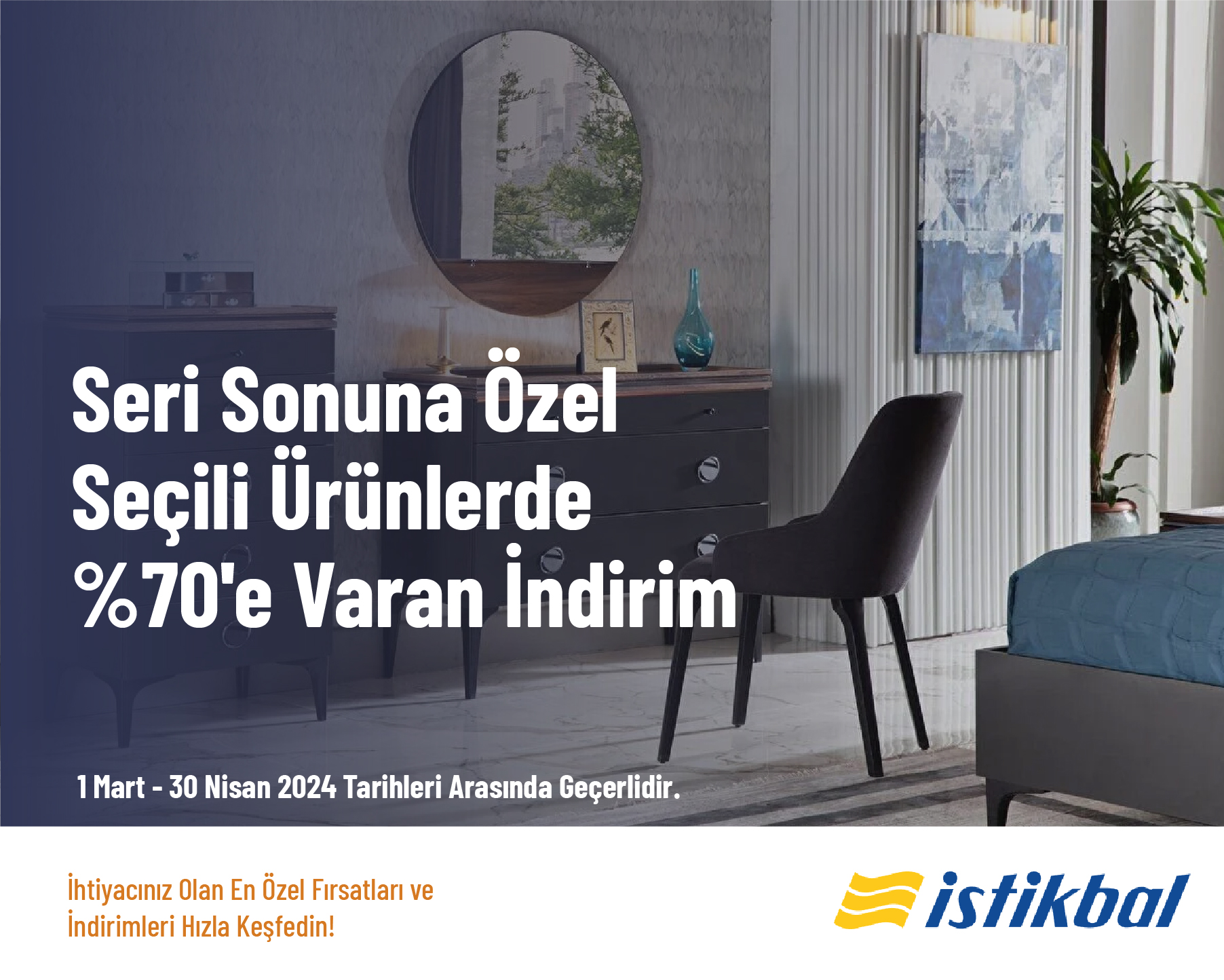 Seri Sonuna Özel Seçili Ürünlerde %70'e Varan İndirim