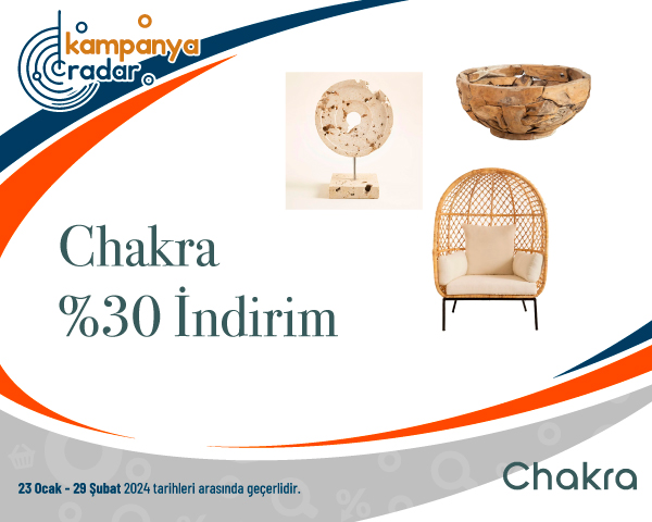 Chakra %30 İndirim Chakra %30 İndirim