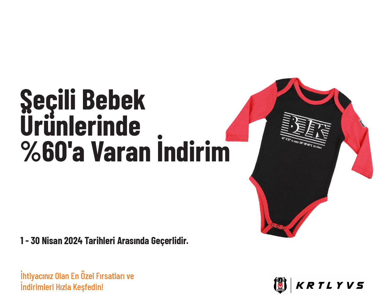 Seçili Bebek Ürünlerinde %60'a Varan İndirim