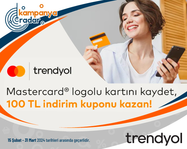 Mastercard Logolu Kartını Kaydet, 100 TL İndirim Kuponu Kazan! Mastercard Logolu Kartını Kaydet, 100 TL İndirim Kuponu Kazan!
