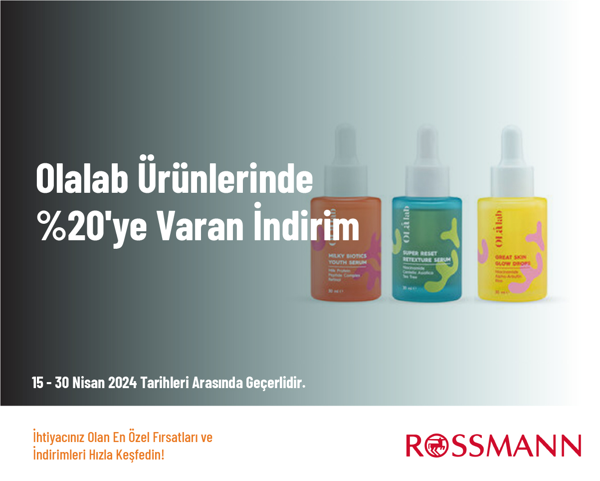 Olalab Ürünlerinde %20'ye Varan İndirim