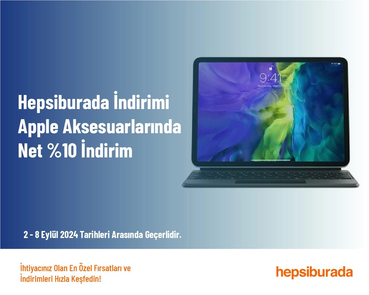 Hepsiburada İndirimi - Apple Aksesuarlarında Net %10 İndirim