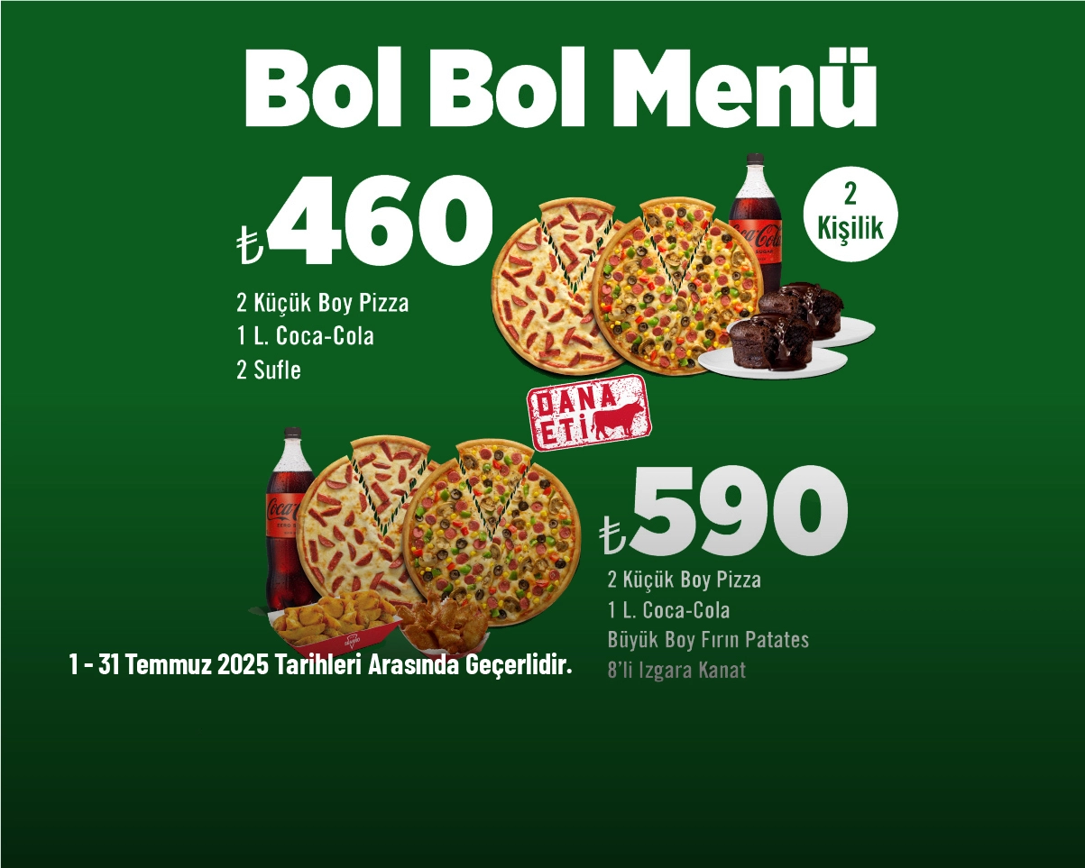 Sbarro Kampanyası - Sbarro’dan Bol Bol Menü 460 TL'den Başlayan Fiyatlarla Sbarro Kampanyası - Sbarro’dan Bol Bol Menü 460 TL'den Başlayan Fiyatlarla