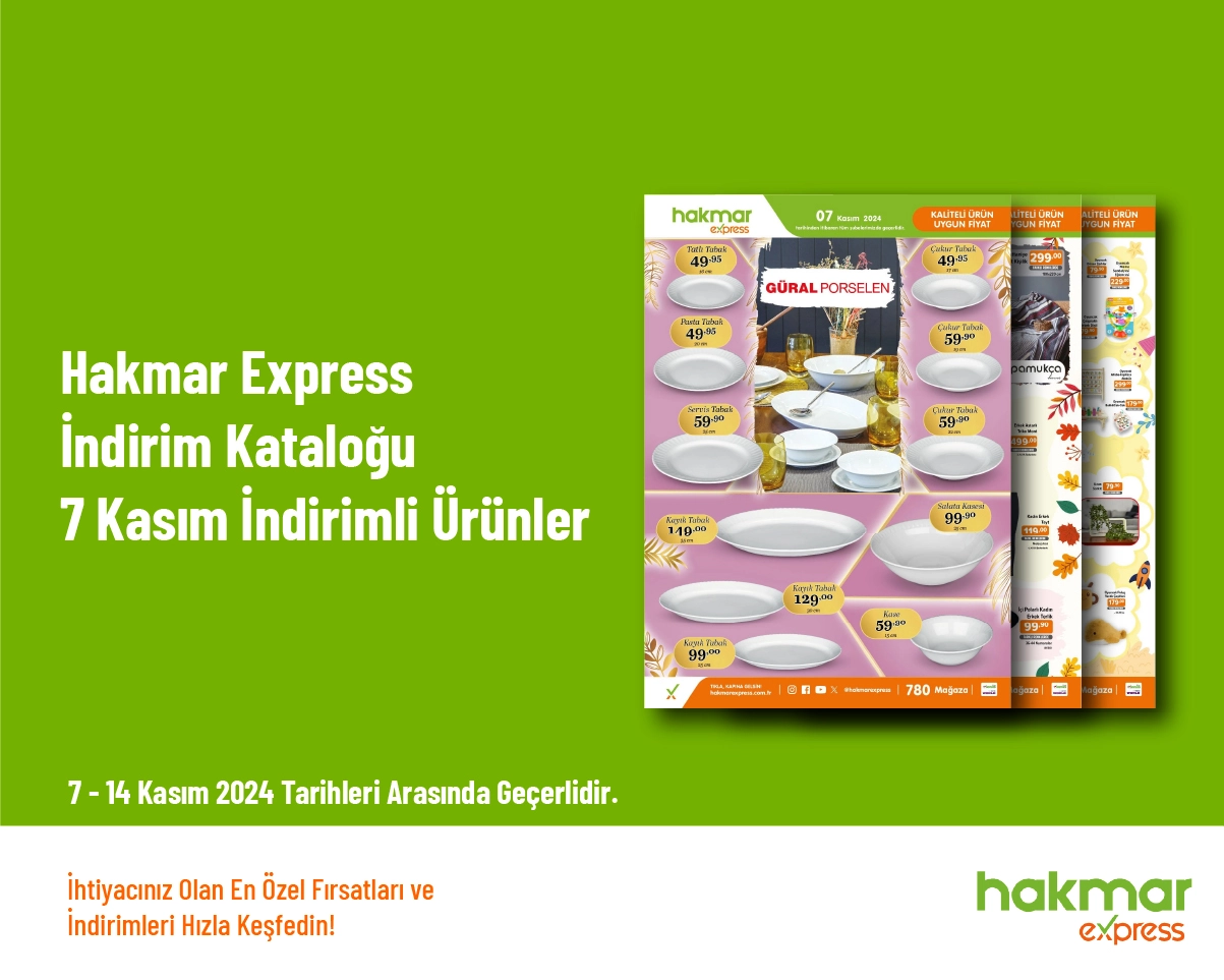 Hakmar Express İndirim Kataloğu - 7 Kasım İndirimli Ürünler