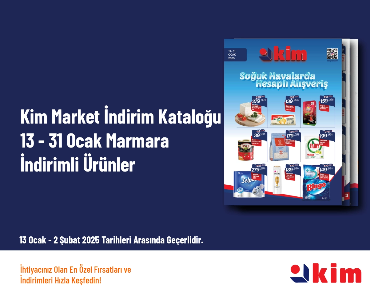 Kim Market İndirim Kataloğu - 13 - 31 Ocak Marmara İndirimli Ürünler