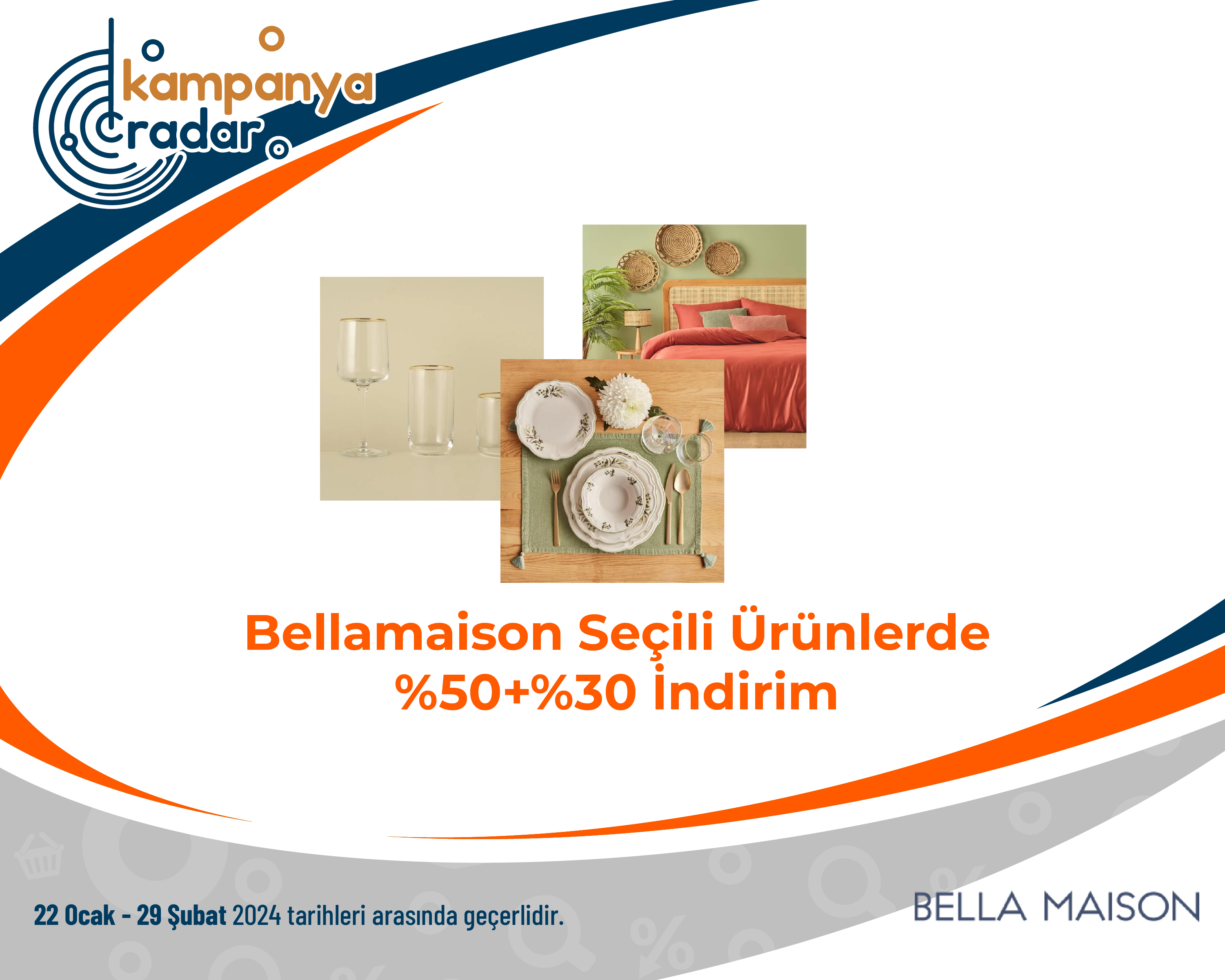 Bellamaison Seçili Ürünlerde %50+%30 İndirim