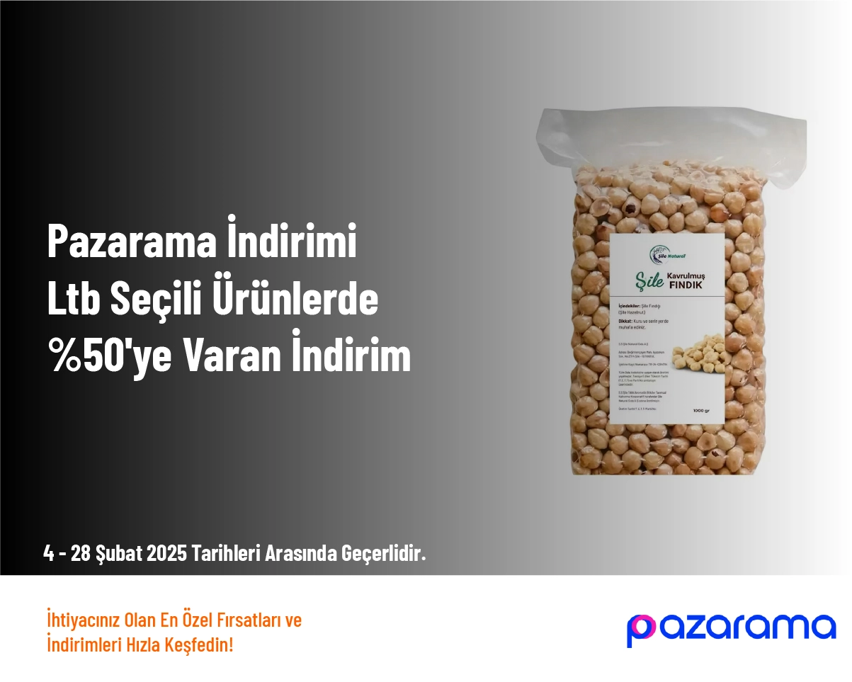 Pazarama İndirimi - Şile Natural Tüm Ürünlerde Sepette %20 İndirim