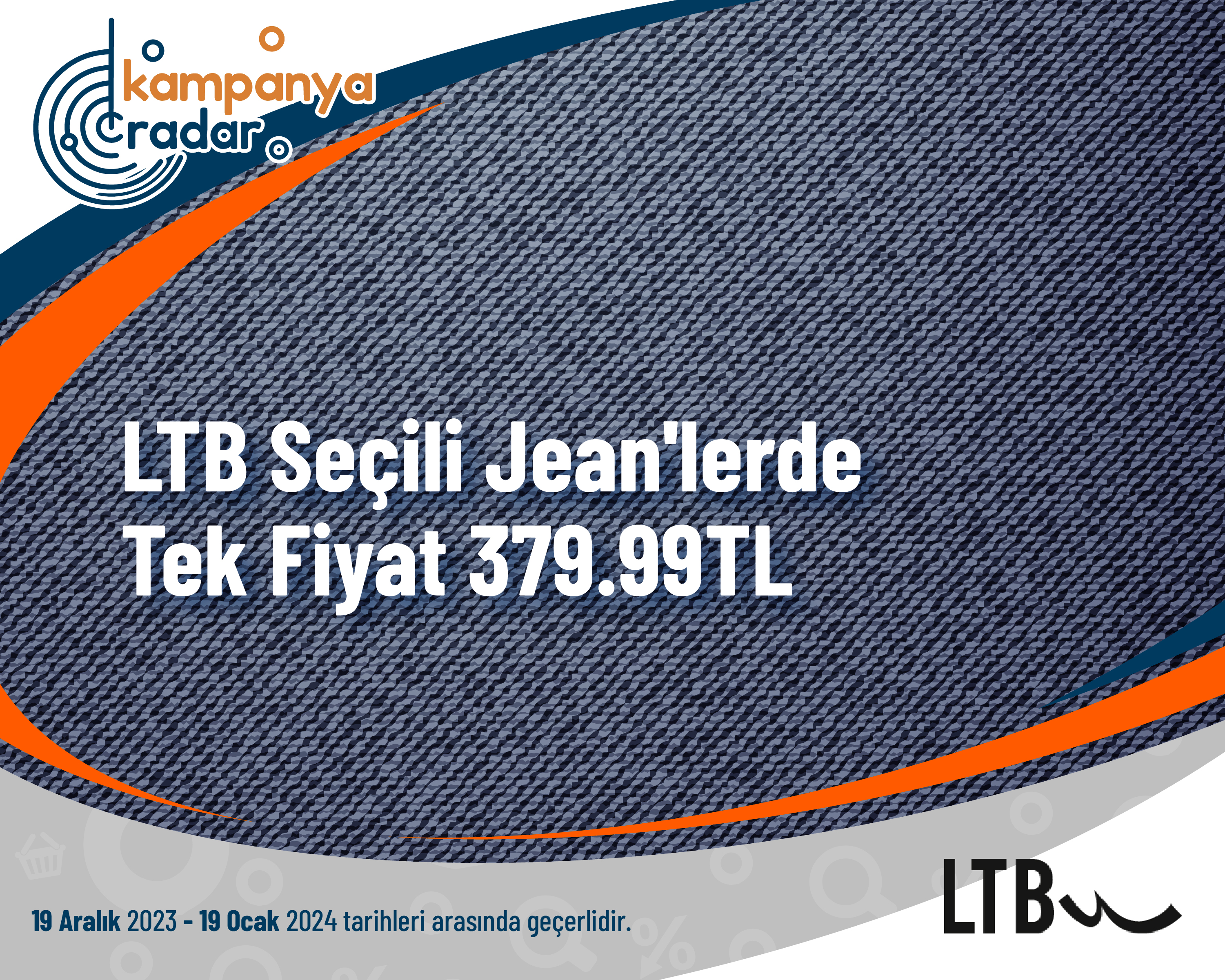 LTB Seçili Jean'lerde Tek Fiyat 379.99TL