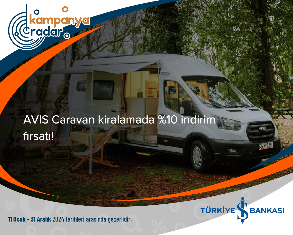 AVIS Caravan kiralamada %10 indirim fırsatı!