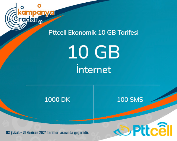 Pttcell Ekonomik 10 GB Tarifesi