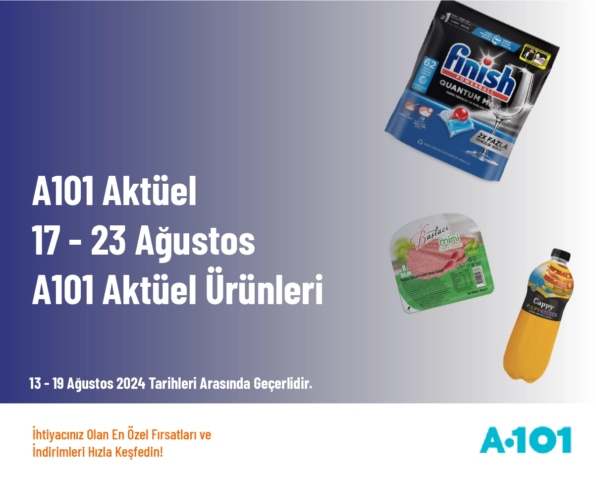 A101 Aktüel - 17 - 23 Ağustos A101 Aktüel Ürünleri