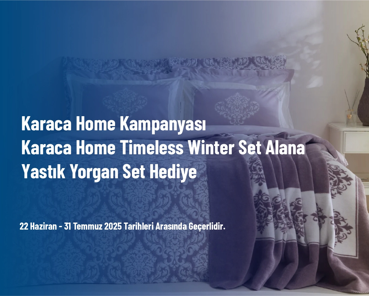 Karaca Home Kampanyası - Karaca Home Timeless Winter Set Alana Yastık Yorgan Set Hediye Karaca Home Kampanyası - Karaca Home Timeless Winter Set Alana Yastık Yorgan Set Hediye