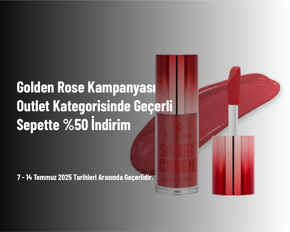 Golden Rose Kampanyası - Outlet Kategorisinde Geçerli Sepette %50 İndirim Golden Rose Kampanyası - Outlet Kategorisinde Geçerli Sepette %50 İndirim