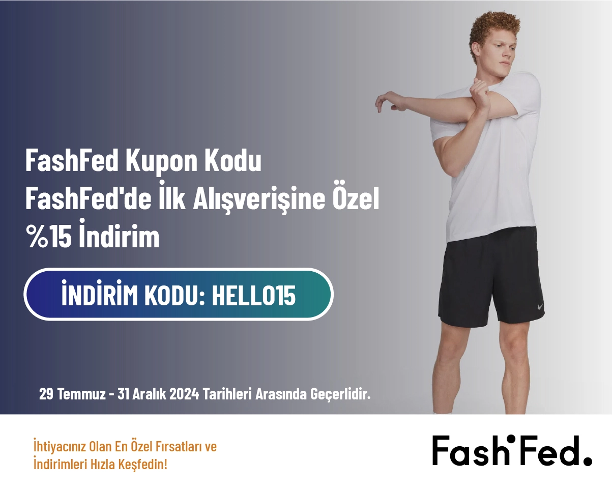 FashFed Kupon Kodu - FashFed'de İlk Alışverişine Özel %15 İndirim