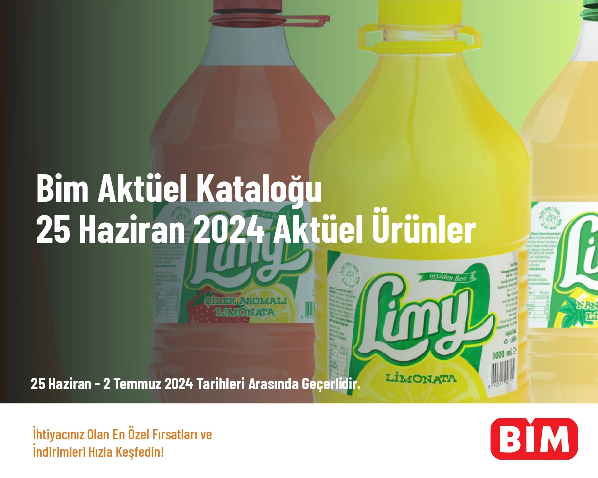 Bim Aktüel Kataloğu - 25 Haziran 2024 Aktüel Ürünler