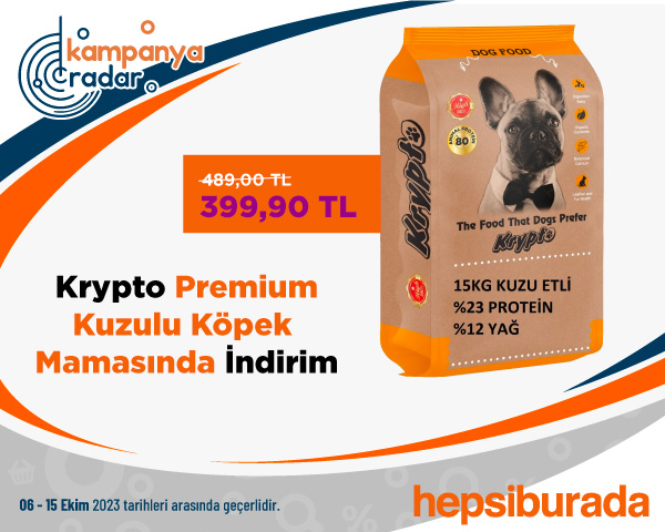 Krypto Premium Kuzulu Köpek Mamasında İndirim!