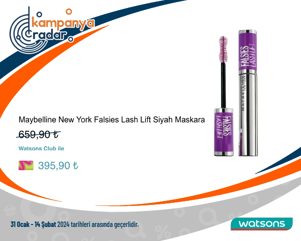 Watsons Maybelline New York Falsies Lash Lift Siyah Maskara