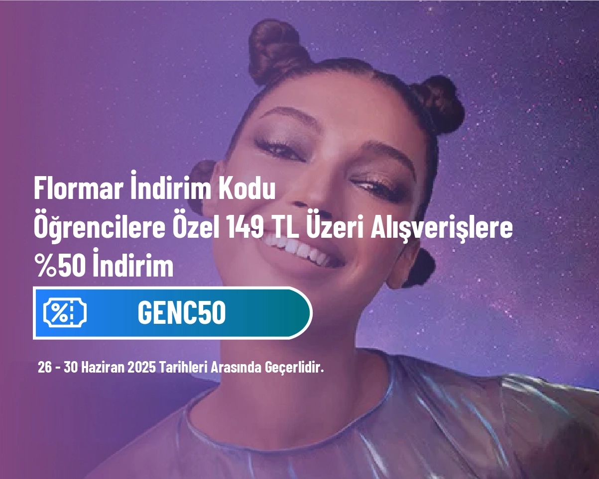 Flormar İndirim Kodu - Öğrencilere Özel 149 TL Üzeri Alışverişlere %50 İndirim Flormar İndirim Kodu - Öğrencilere Özel 149 TL Üzeri Alışverişlere %50 İndirim