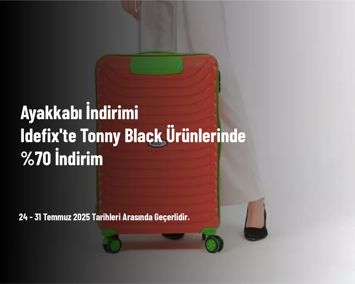 Ayakkabı İndirimi - Idefix'te Tonny Black Ürünlerinde %70 İndirim Ayakkabı İndirimi - Idefix'te Tonny Black Ürünlerinde %70 İndirim