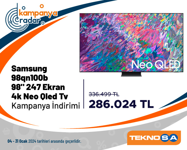 Teknosa Samsung 98qn100b 98" 247 Ekran 4k Neo Qled Tv