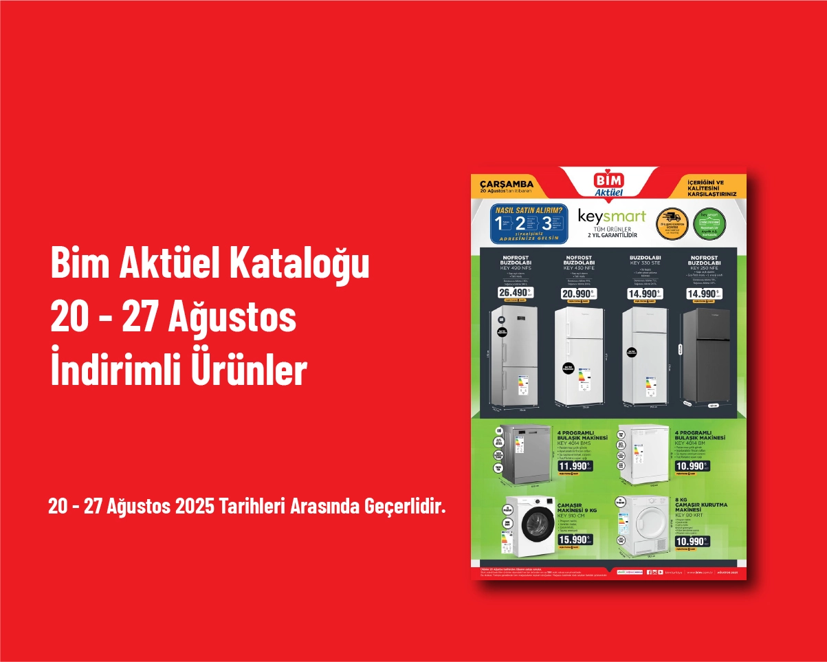 Bim Aktüel Kataloğu - 20 - 27 Ağustos İndirimli Ürünler Bim Aktüel Kataloğu - 20 - 27 Ağustos İndirimli Ürünler