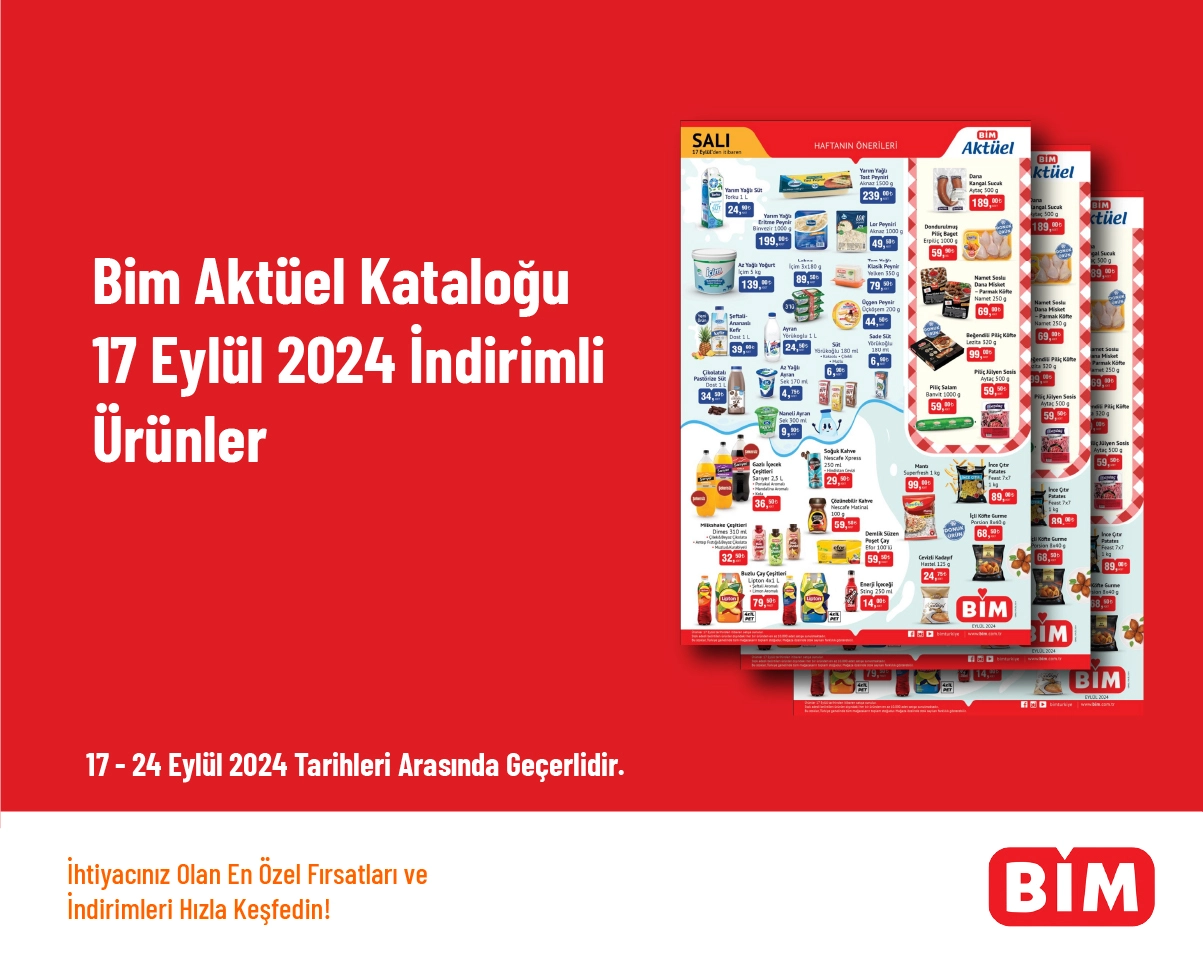 Bim Aktüel Kataloğu - 17 Eylül 2024 İndirimli Ürünler