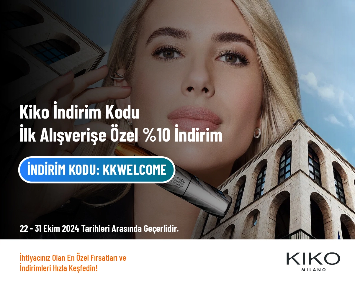 Kiko İndirim Kodu - İlk Alışverişe Özel %10 İndirim