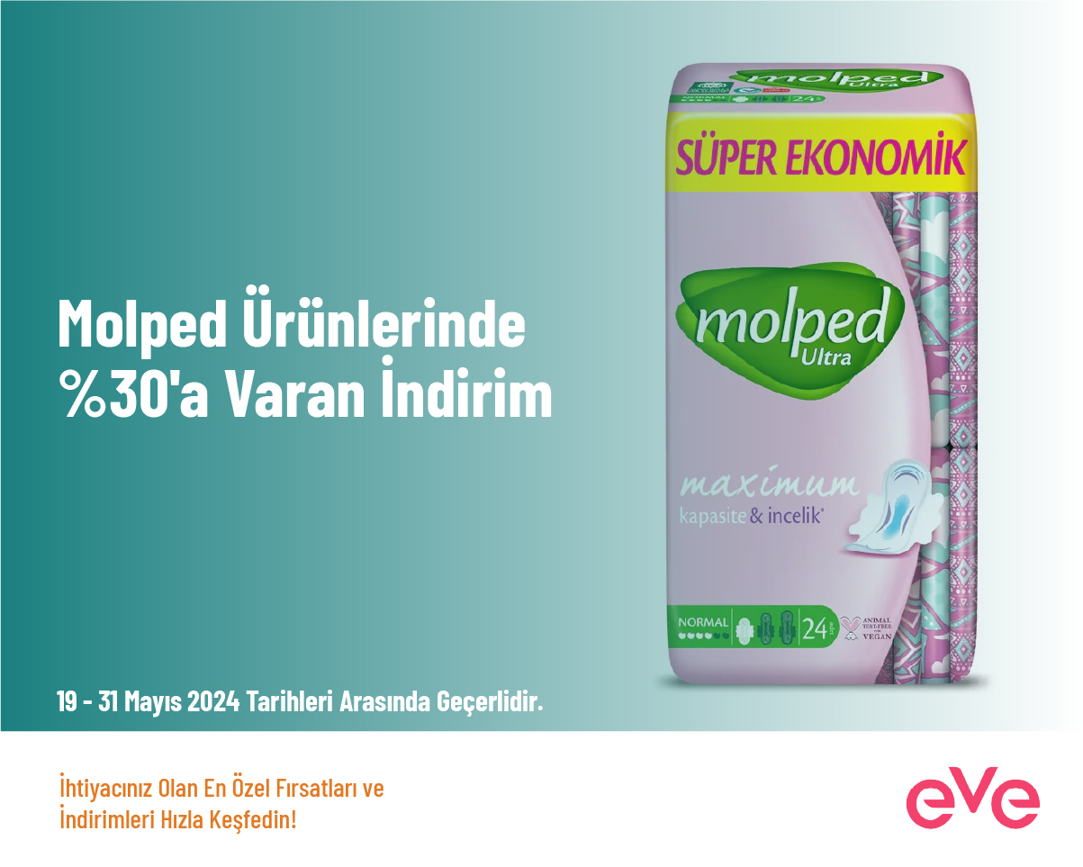 Molped Ürünlerinde %30'a Varan İndirim