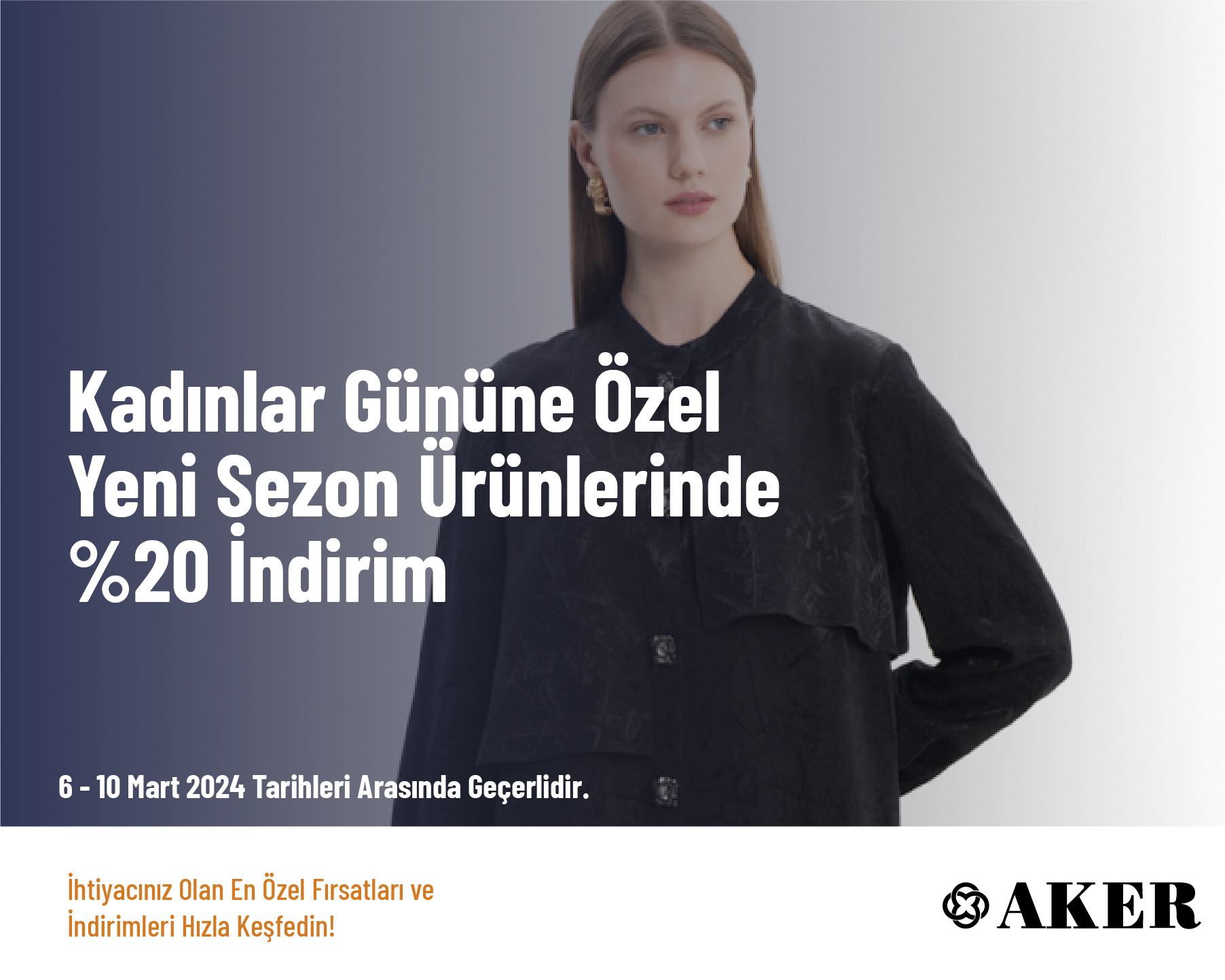 Kadınlar Gününe Özel Yeni Sezon Ürünlerinde %20 İndirim