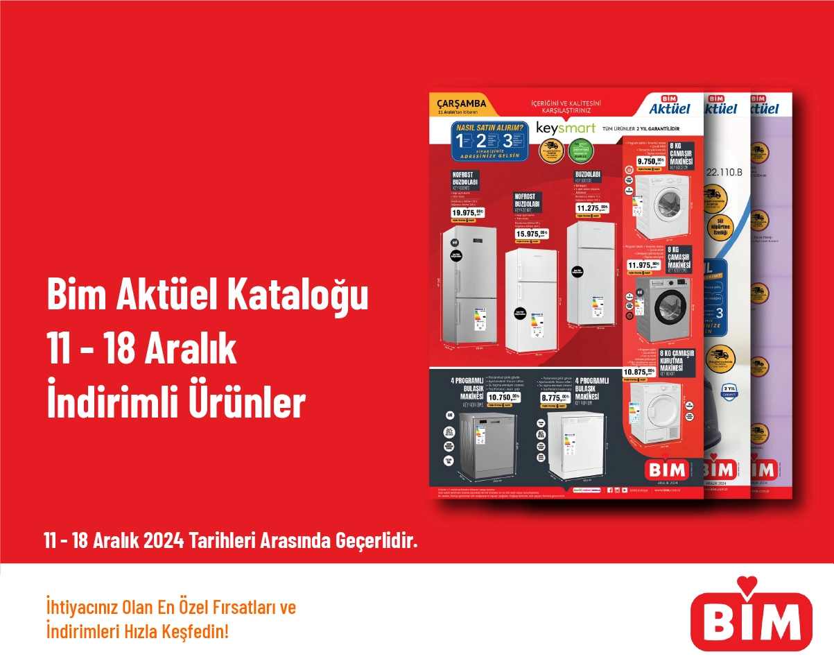 Bim Aktüel Kataloğu - 11 - 18 Aralık İndirimli Ürünler