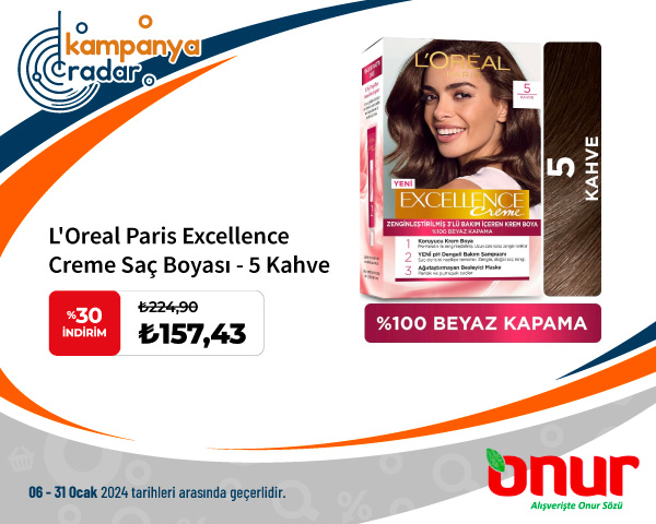 Onur Market L'Oreal Paris Excellence Creme Saç Boyası - 5 Kahve