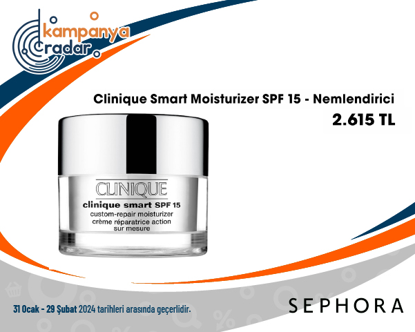 Sephora Clinique Smart Moisturizer SPF 15 - Nemlendirici Sephora Clinique Smart Moisturizer SPF 15 - Nemlendirici