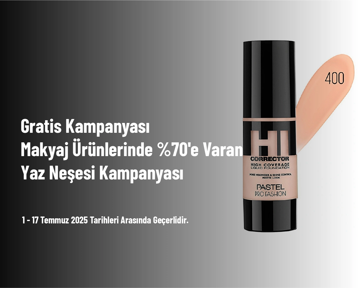 Gratis Kampanyası - Makyaj Ürünlerinde %70'e Varan Yaz Neşesi Kampanyası Gratis Kampanyası - Makyaj Ürünlerinde %70'e Varan Yaz Neşesi Kampanyası
