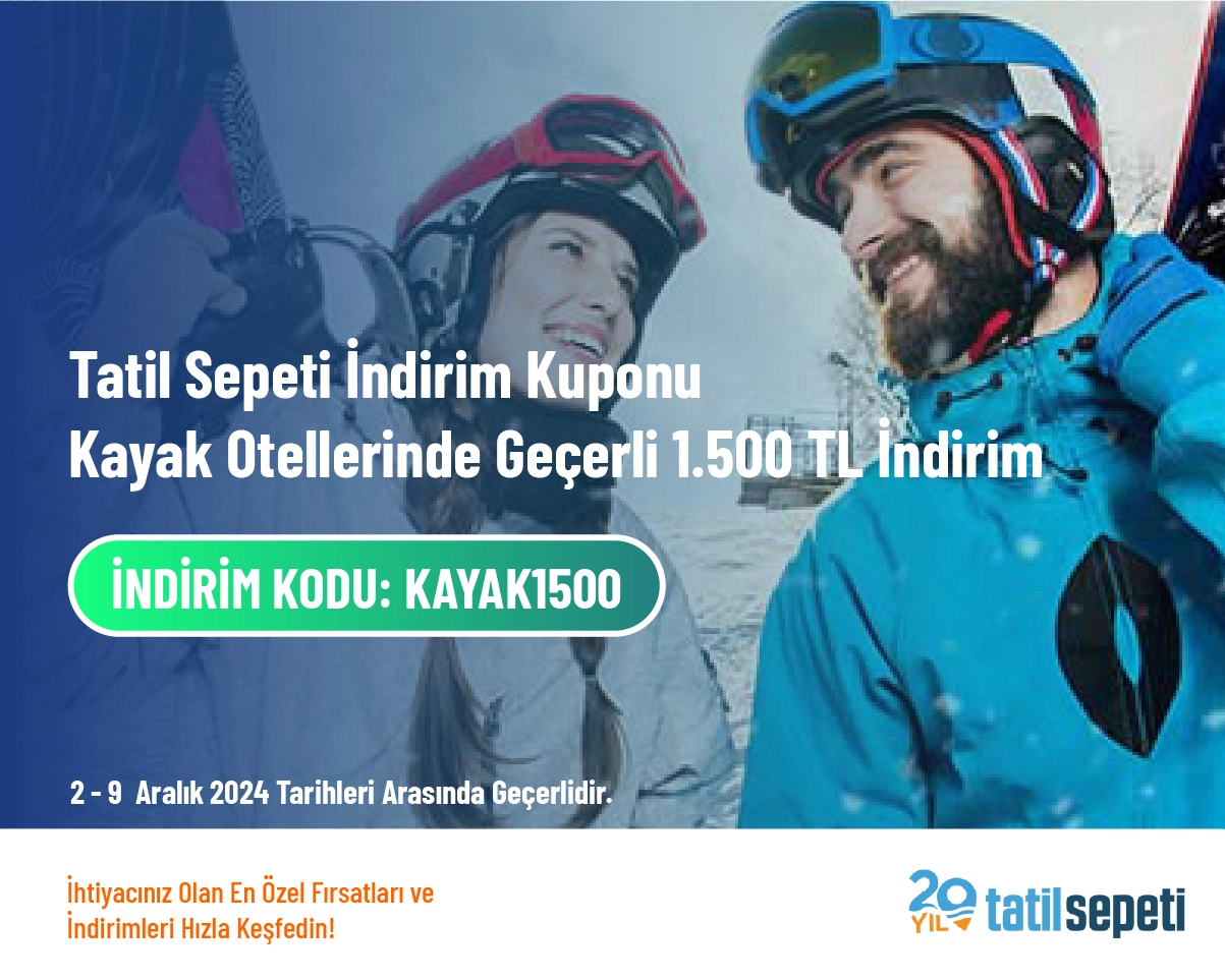 Tatil Sepeti İndirim Kuponu - Kayak Otellerinde Geçerli 1.500 TL İndirim