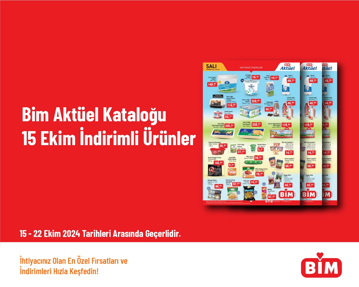 Bim Aktüel Kataloğu - 15 Ekim İndirimli Ürünler