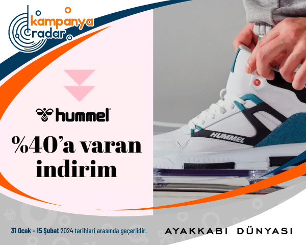 Ayakkabı Dünyası'nda Hummel Ürünlerinde %40'a Varan İndirim