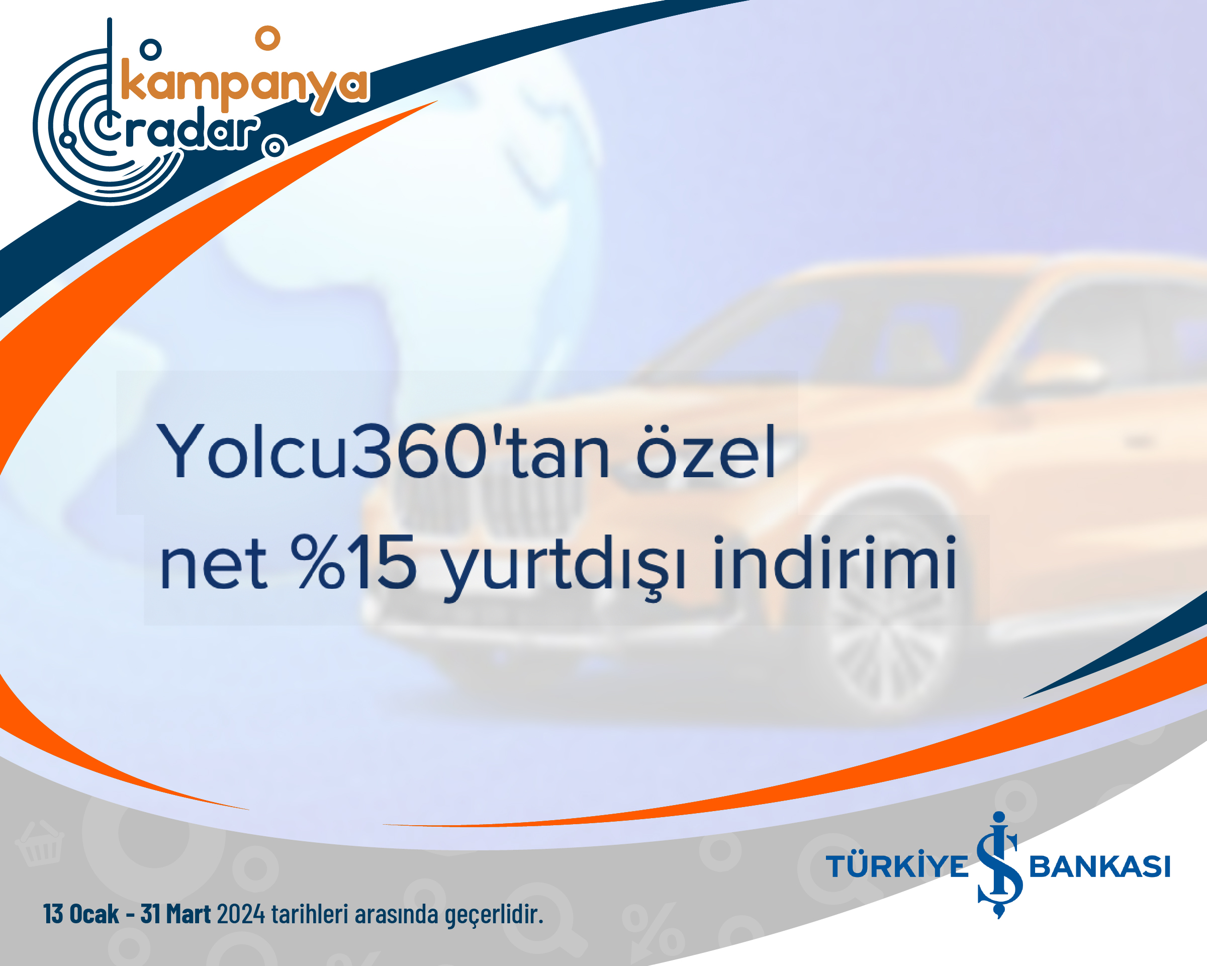 Yolcu360'tan özel net %15 yurtdışı indirimi Yolcu360'tan özel net %15 yurtdışı indirimi