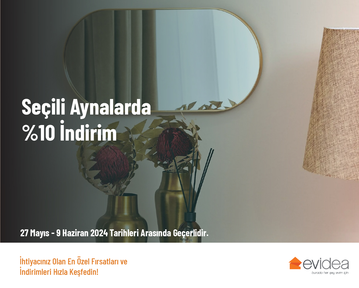 Seçili Aynalarda %10 İndirim