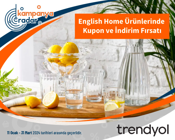 English Home Ürünlerinde Kupon ve İndirim Fırsatı